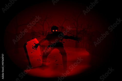 zombie at woods