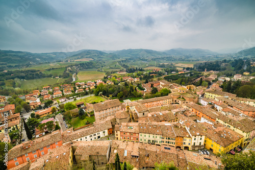 Roofs of medieval village