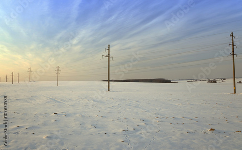 winter field , power