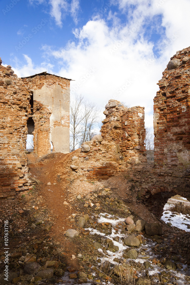 ruins     Golshany  Belarus