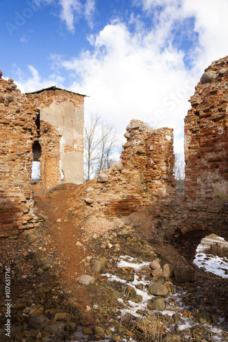 ruins     Golshany  Belarus photo