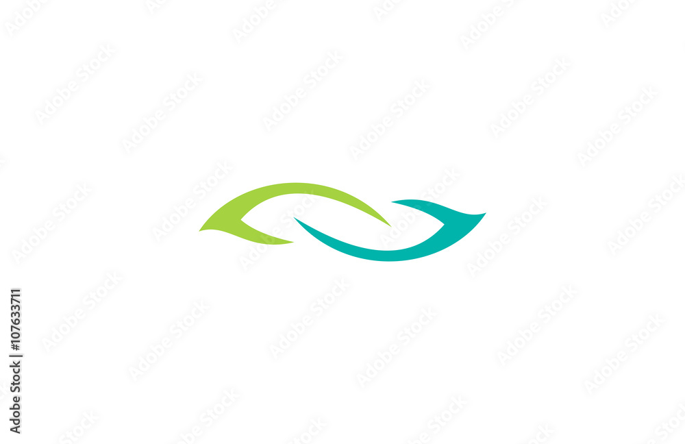leaf abstract infinity logo leaf abstract infinity logo