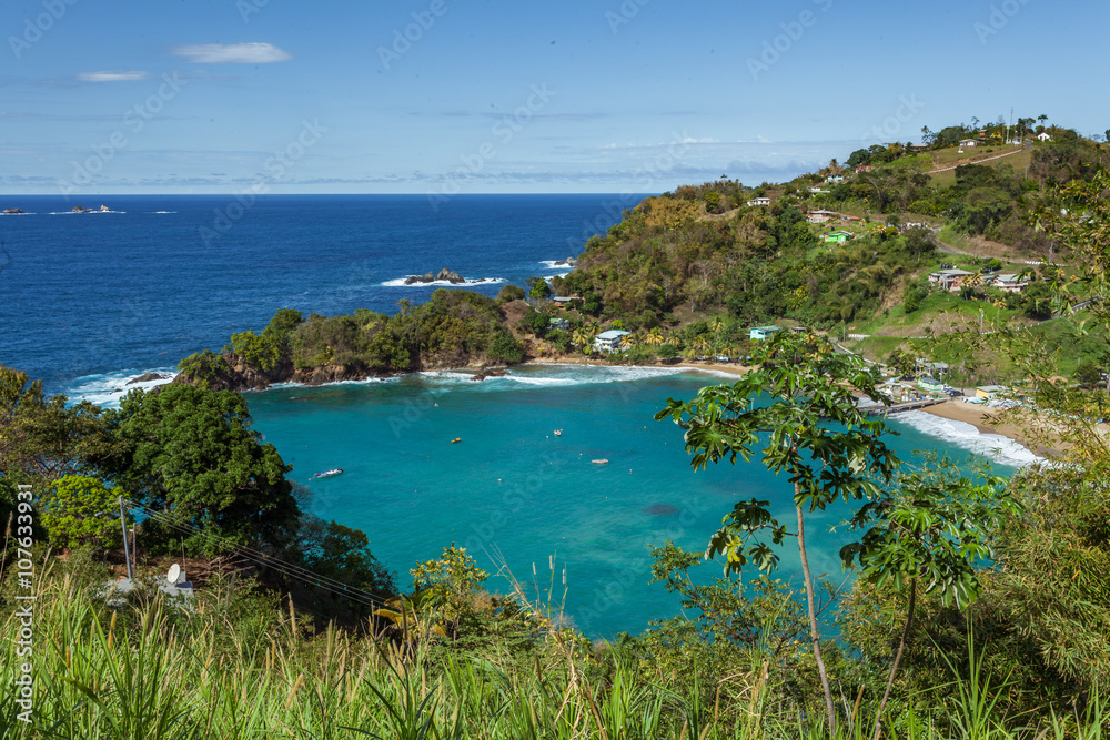 Parlatuvier bay view at Tobago