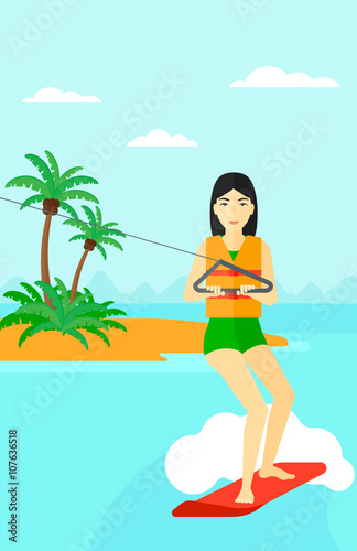 Professional wakeboard sportswoman.
