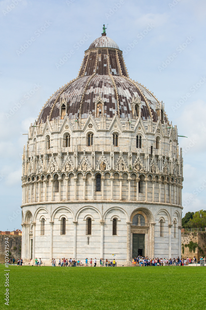 The Pisa Baptistry of St. John (Piazza dei Miracoli, Pisa, Italy