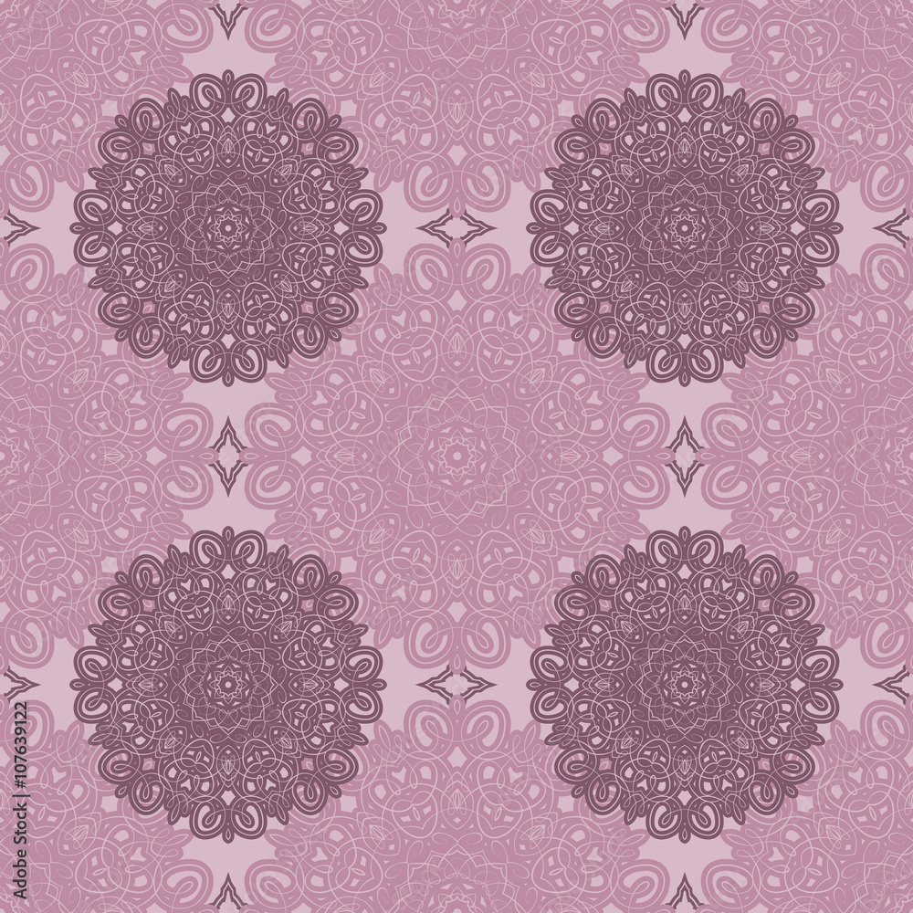 Squared background - ornamental seamless pattern. Design for ban