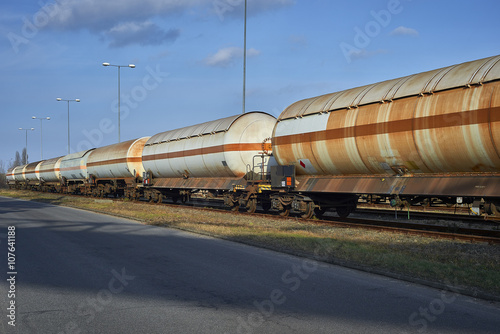 Tank railway for the transport of sulfuric acid, poland