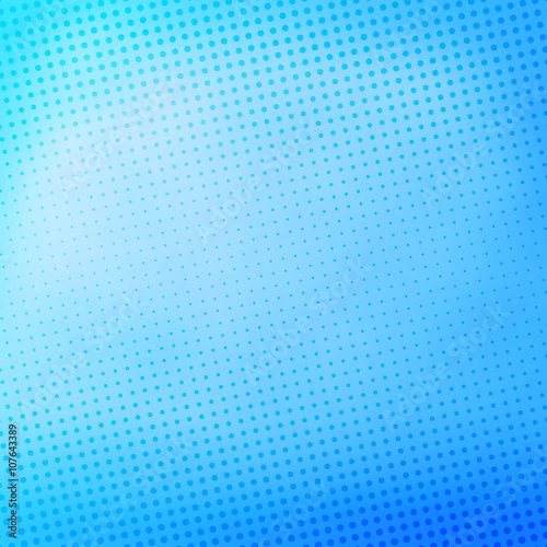 Blue Blurred Background With Halftone Effect