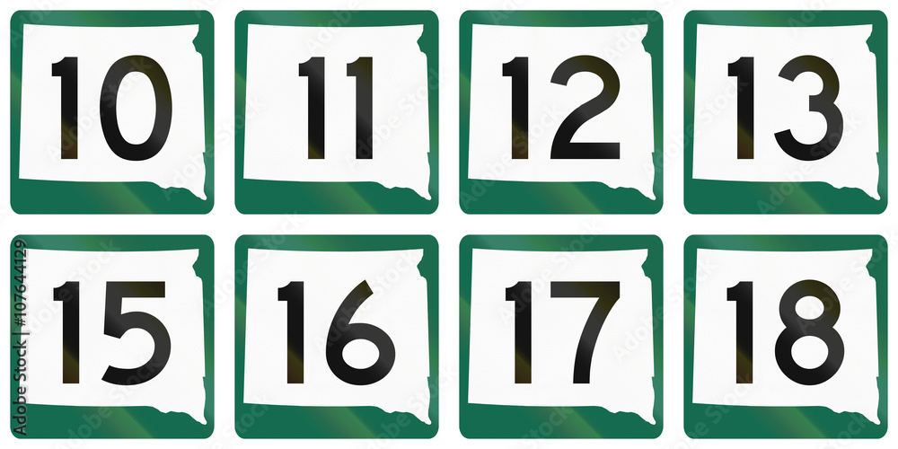 Collection of South Dakota Route shields used in the United States Collection of South Dakota Route shields used in the United States