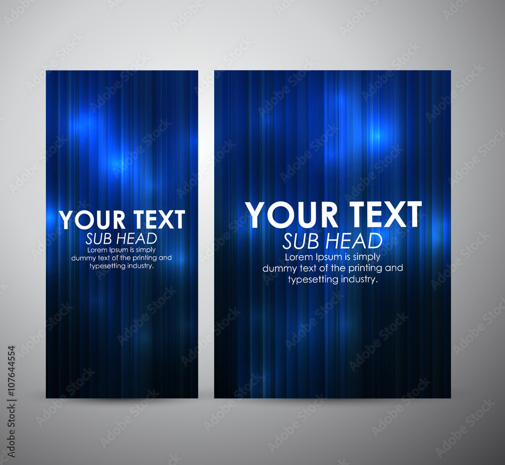 Fototapeta premium Abstract blue shining line pattern. Graphic resources design template. Vector illustration
