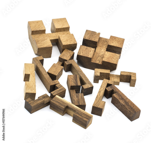 Cubic wood toy