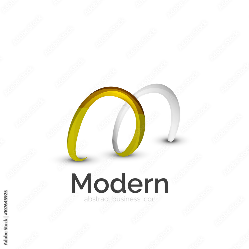 Vector ribbon logo Vector ribbon logo