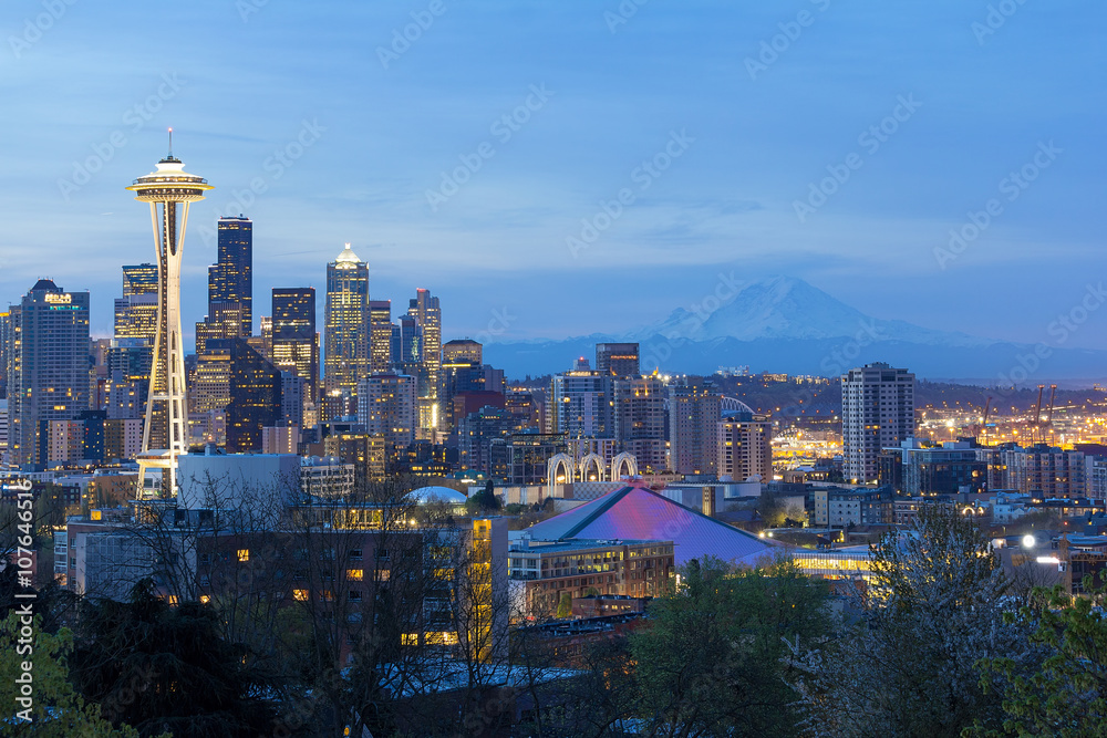 Seattle Cityscape at Twilight