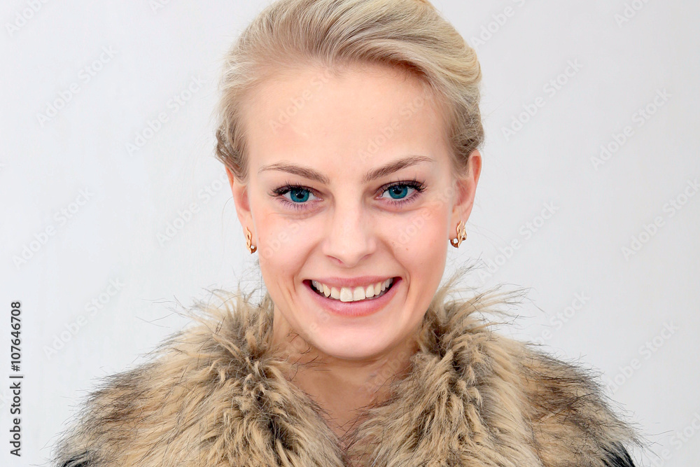 Portrait of the beautiful young smiling girl Portrait of the beautiful young smiling girl