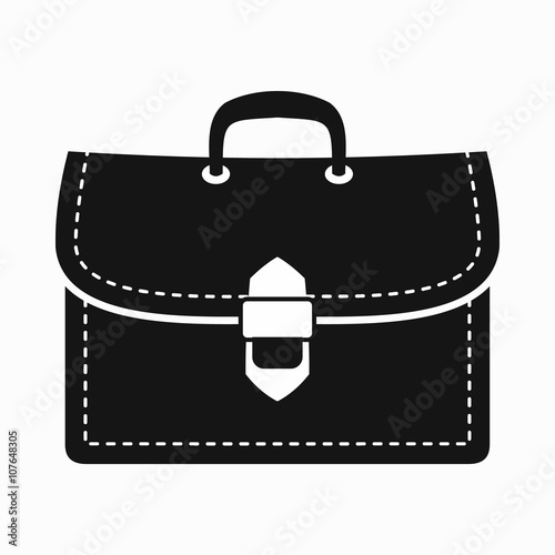 Business briefcase icon, simple style