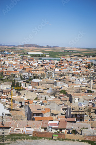 view from the medieval castle of Consuegra in the province of To