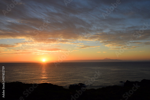 Morgen auf La Palma  Blick zum Teide