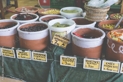 Fototapeta Naklejka Na Ścianę i Meble -  Local food in Chania, Crete, Greece