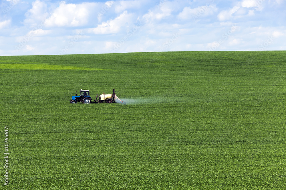 tractor in the field 