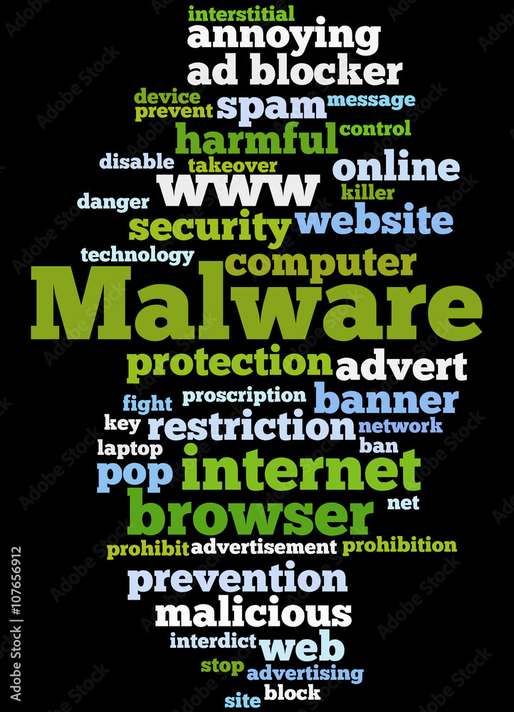 Malware, word cloud concept 8 Malware, word cloud concept 8