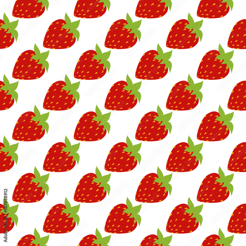 seamless of red strawberries seamless of red strawberries