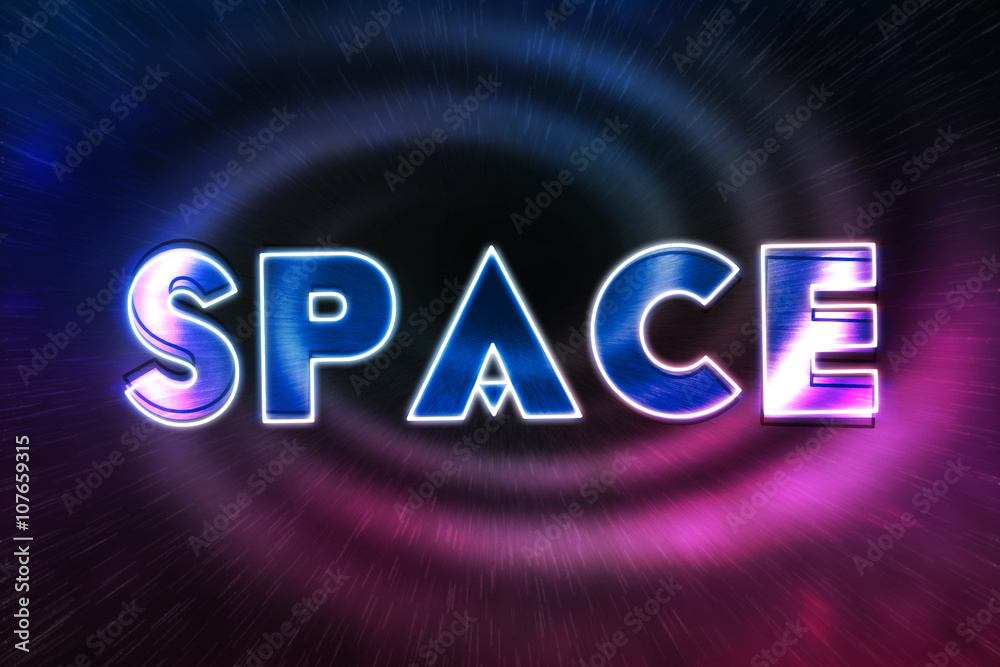 Obraz premium Space Cyber Image