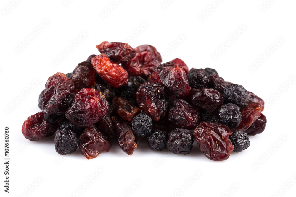 Dried cranberries, cherries and blueberries Dried cranberries, cherries and blueberries