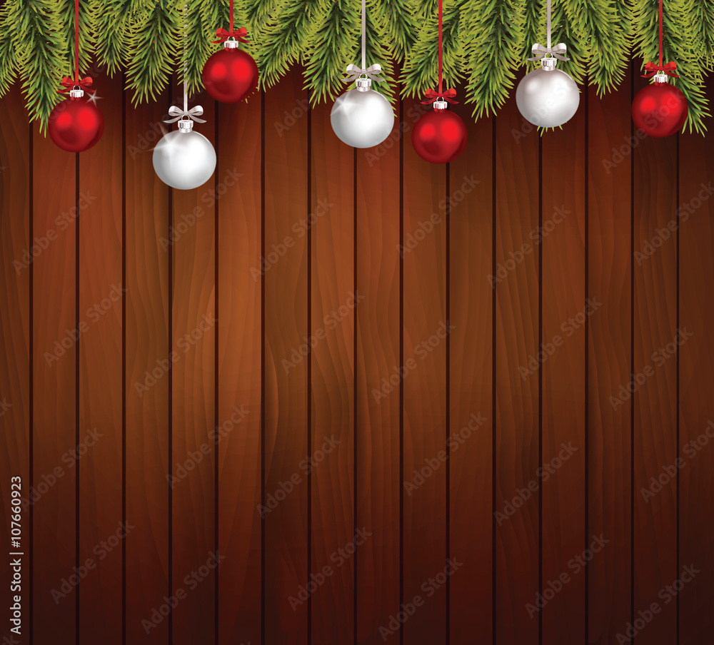 Realistic vector christmas background. Realistic vector christmas background.
