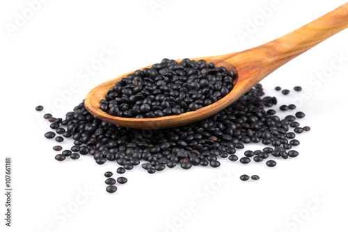 Black lentils beans