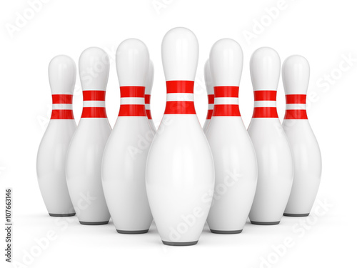 Slika na platnu Ten bowling pins