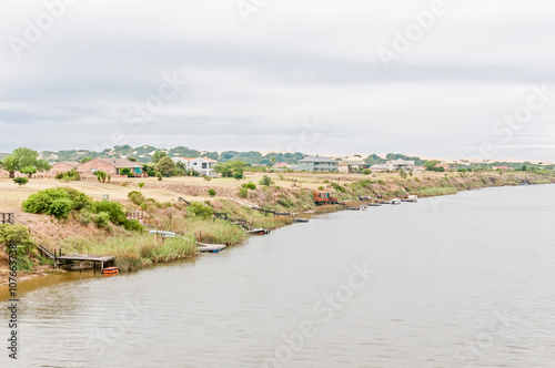 Houses with private piers on the Sundays River