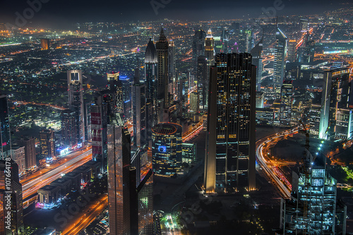 Dubai city by night