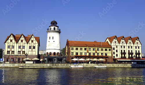 Wallpaper Mural Kaliningrad, Russia, August 2, 2015. Recreated "fish village", stylized architecture of pre-war Koenigsberg Torontodigital.ca