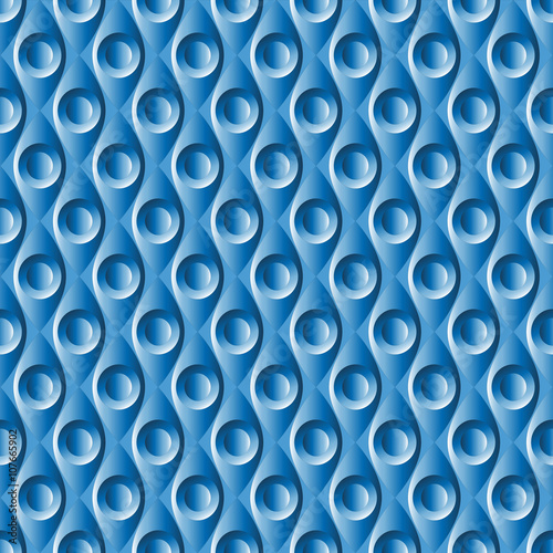 Seamless geometric plastic pattern