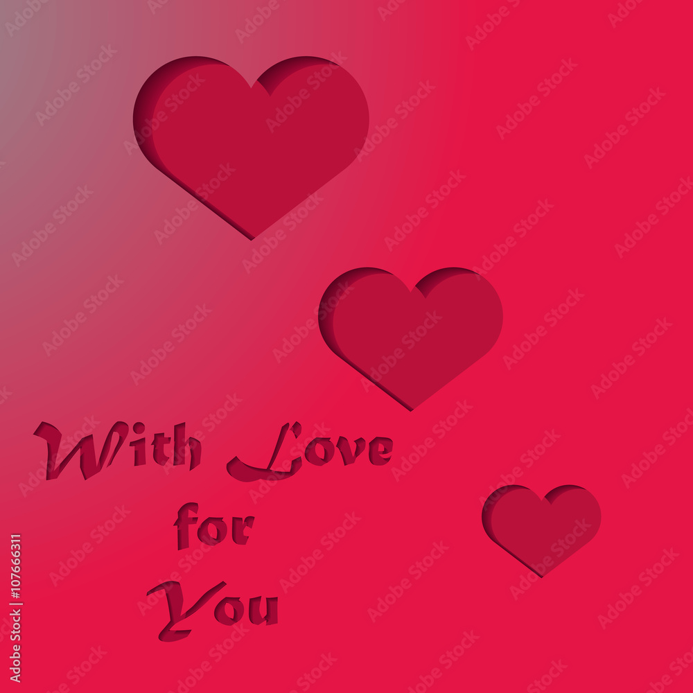 Greeting card With Love for You