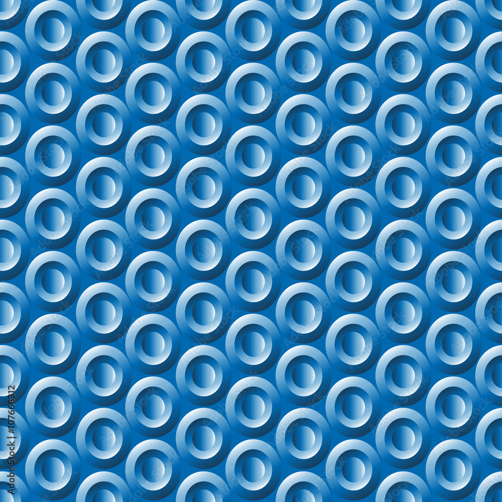 Seamless geometric plastic pattern