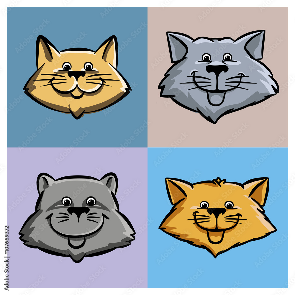 Animals in the style of Andy Warhol