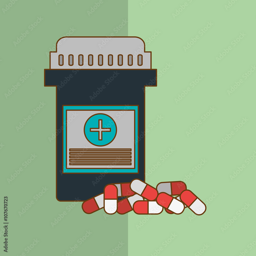 Medicine icon design , vector illustration Medicine icon design , vector illustration
