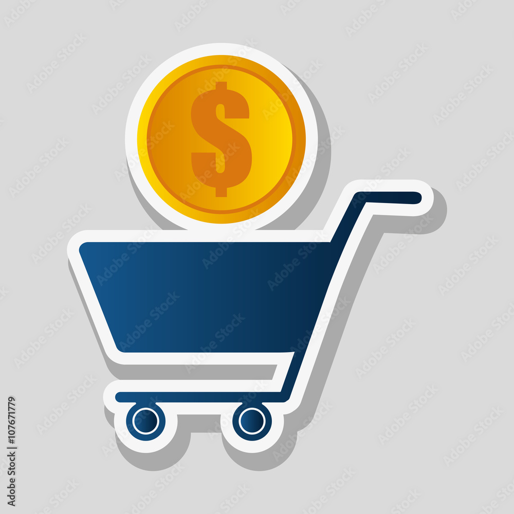 shopping cart design , vector illustration shopping cart design , vector illustration