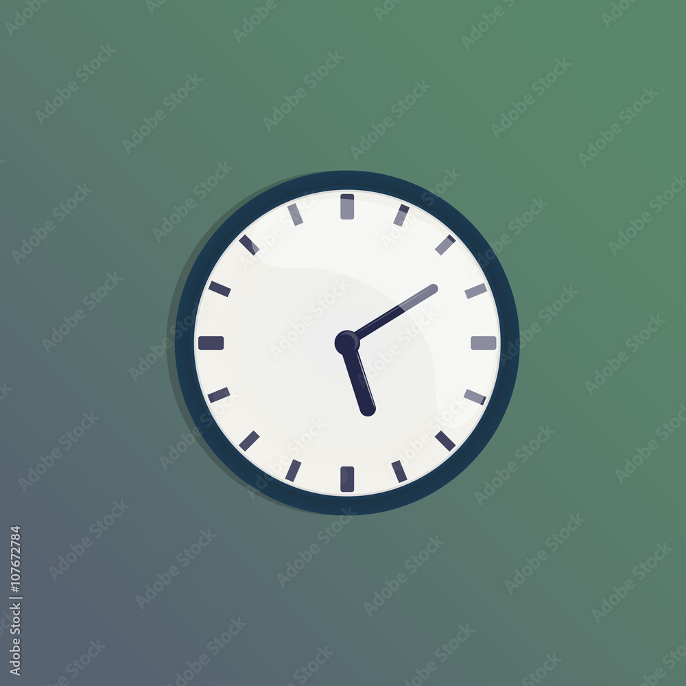 The clock on the background, time