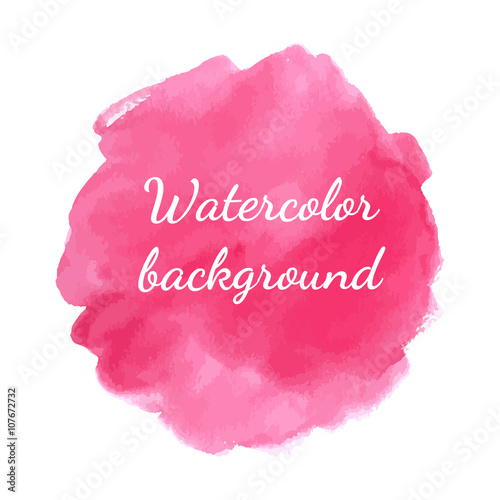 Watercolor vector abstract background. Template for poster or card