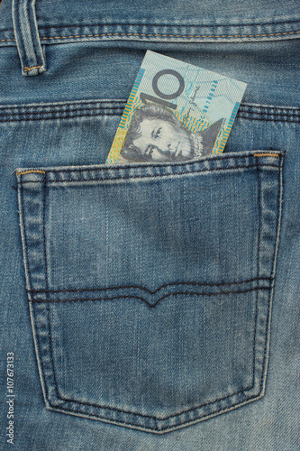 Banknote in back pocket