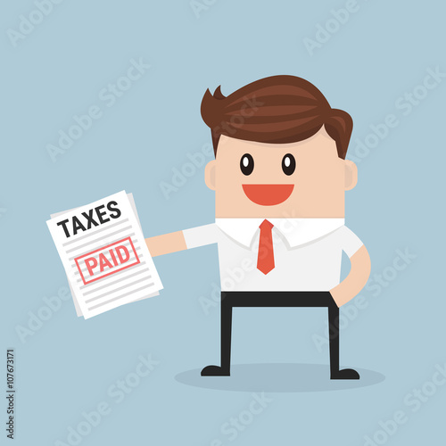 Businessman taxes.