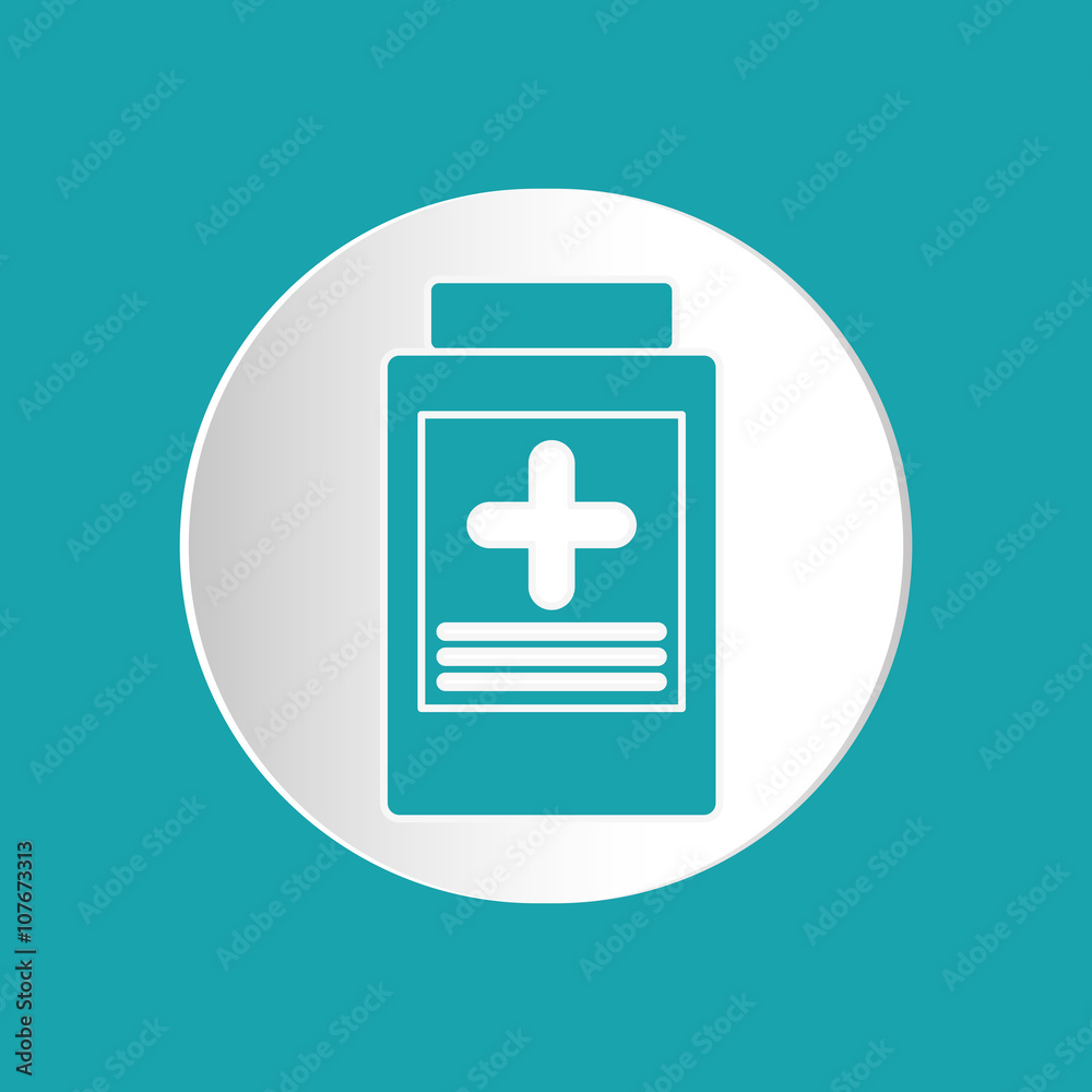 Fototapeta premium medicine jar design , vector illustration