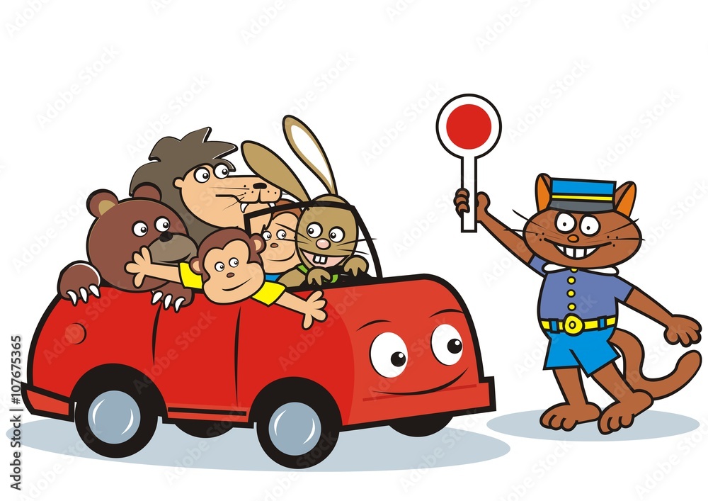 car and animals car and animals
