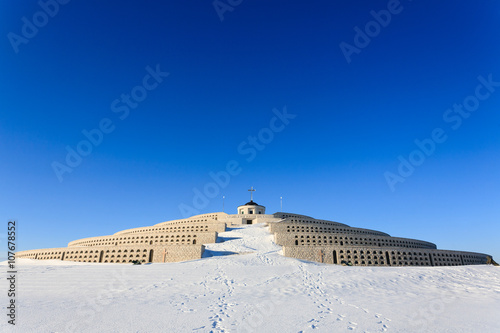Winter panorama from Monte Grappa, Italy