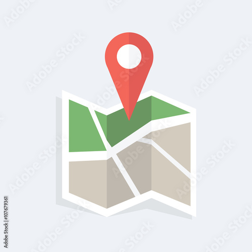 Free Download Location icon. Flat colored. - GFXLoad