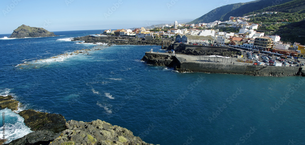 Garachico town on nothern part of Tenerife island, canary islands, spain