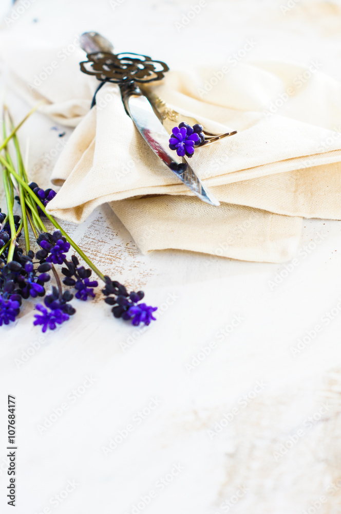 Rustic table setting Rustic table setting