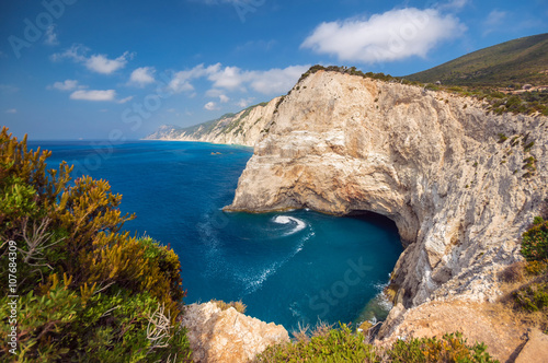 Beautiful view of Lefkada's island, Greece